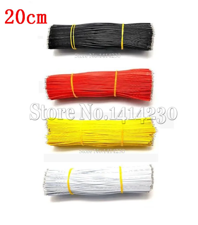 100 шт. пять Clour 26AWG 200 мм длина 20 см линия соединяющая Оловянно металлическую
