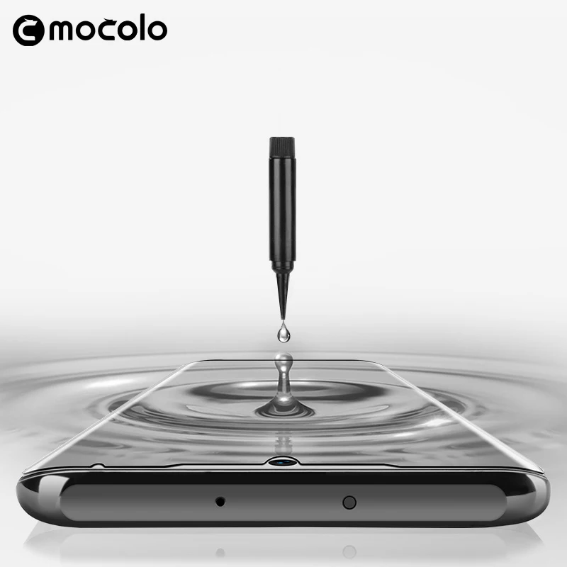 Ceny Dla Huawei P30 Pro Ochraniacz Ekranu Mocolo P40 Pro Klej W Płynie Zakrzywione Szkło Hartowane UV Dla Huawei Mate 30 Pro Ochraniacz Ekranu