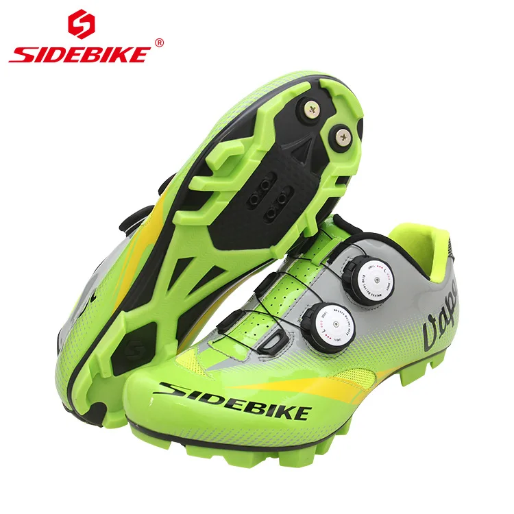 004 MTB shoes green Новинка; Мужская Спортивная обувь для велоспорта; Ультралегкая дышащая износостойкая обувь высокого качества для горного велосипеда; Sapato Ciclismo; европейские размеры - Цвет: 004 MTB shoes green