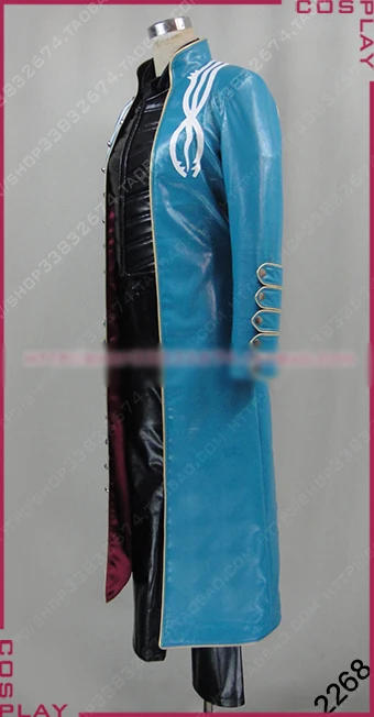 Костюм для косплея вергил популярная игра Униформа наряд пальто + брюки рукава на