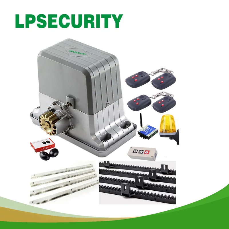 

Двигатель LPSECURITY для открывания ворот, 1800 кг, 4 брелока, 4 м/5 м