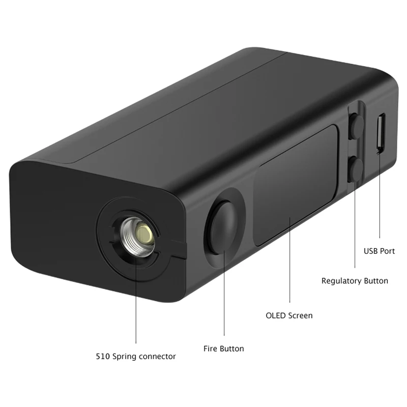 Joyetech eVic VTwo мини стартовый набор с 75 Вт CUBIS Pro 4 мл бак BF 0 5 Ом DL спиральная головка