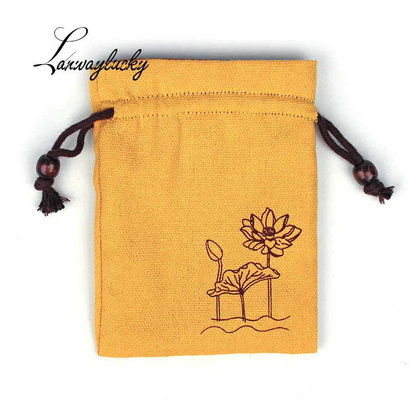 

50pcs/lot 10x15cm Cotton Drawstring Gifts Bags Wedding Christmas Party Favors Packaging Jewelry Pouches Cashmere Inside Bag