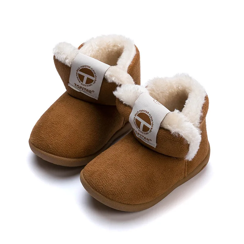 Детская обувь с хлопковой подкладкой Зимние ботинки для мальчиков и девочек От 1