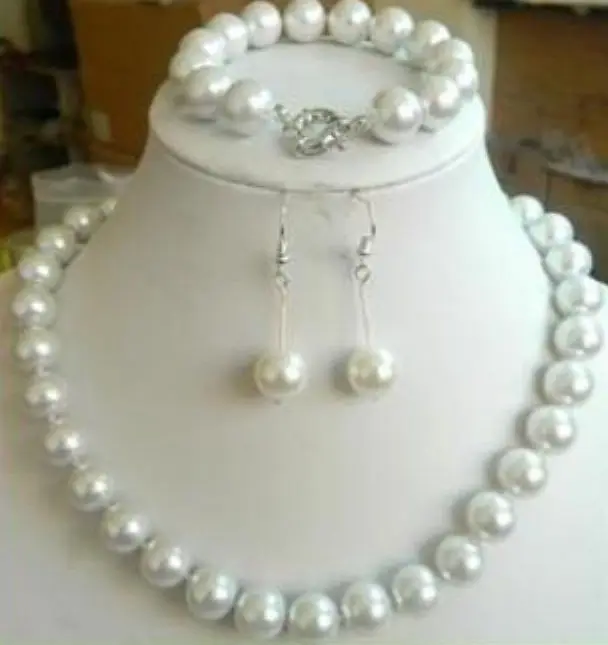 Женский комплект украшений из натурального камня ожерелье браслет и серьги