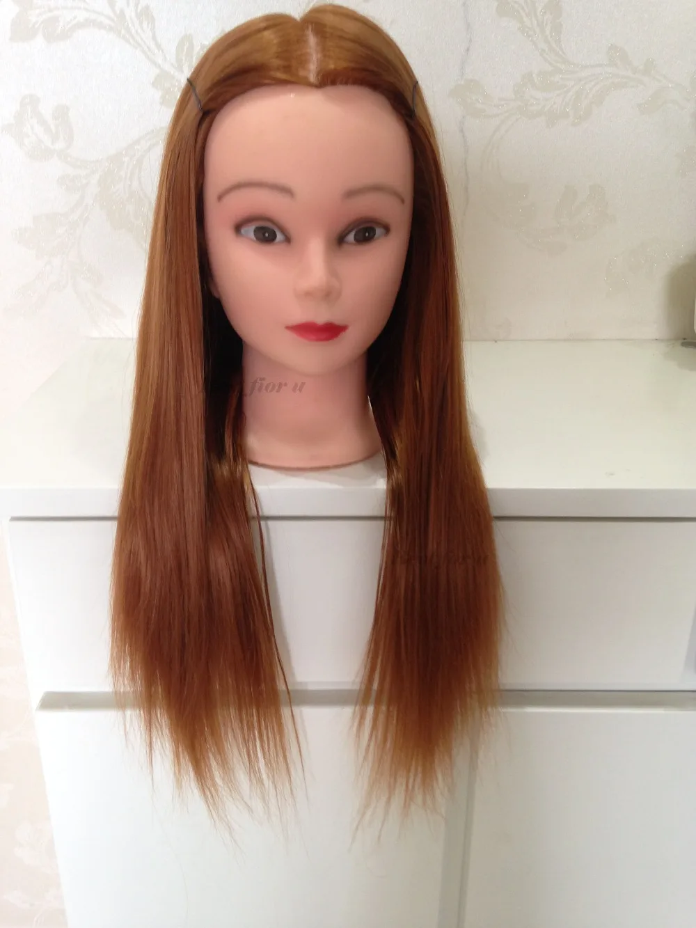 

Free Shipping!! New Hairdressing Dolls Head Hair Styling Head With Hair Practice Head With Clamp For Hairdressing Training heads