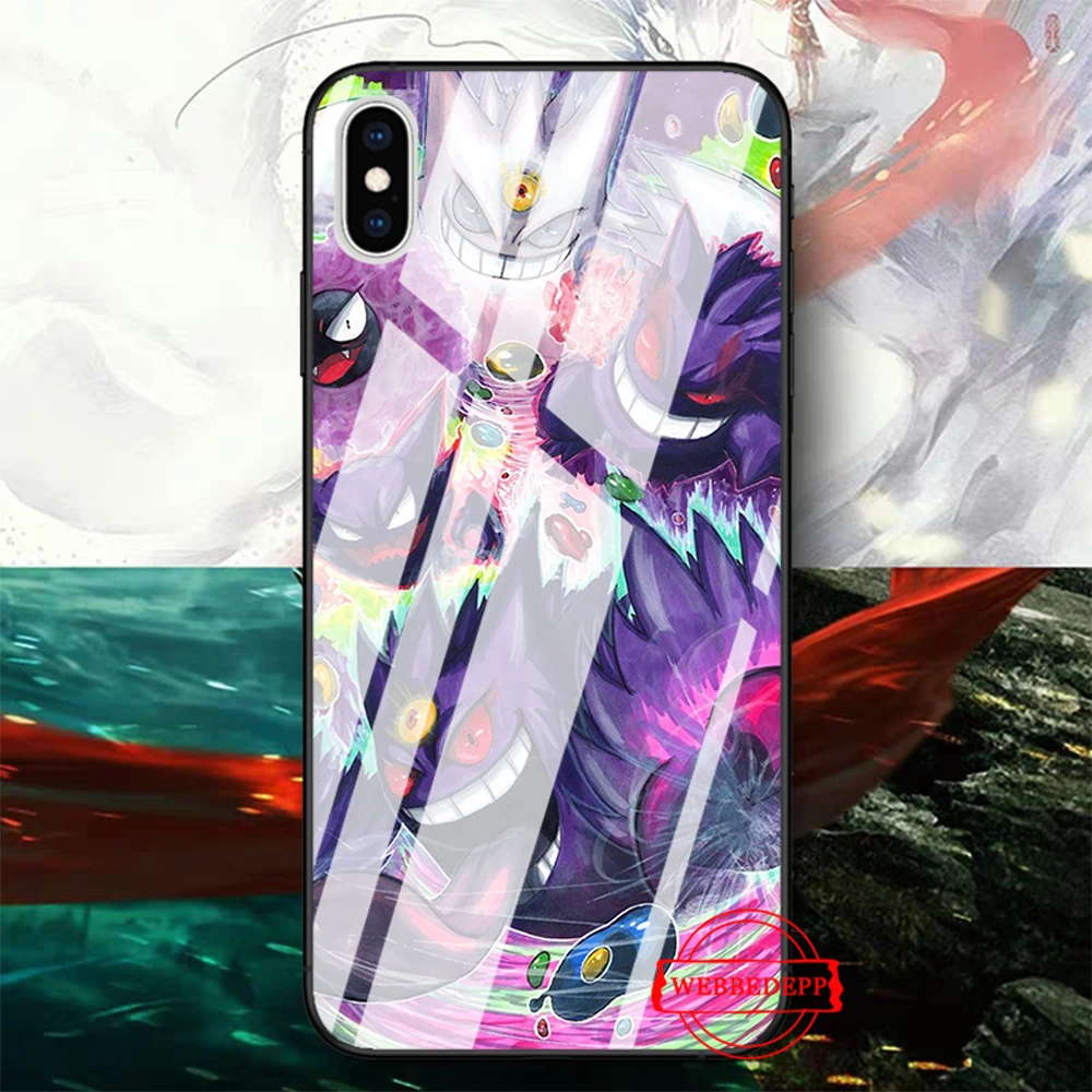 TG2 Мультяшные Покемоны eevee pika стеклянный чехол для телефона для Apple iPhone 11 Pro X XS Max 6 6S 7 8 Plus 5 5S SE - Цвет: TG2