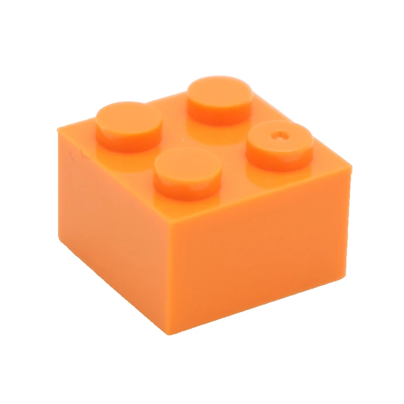 orange Строительные блоки Moc Brick 2x2 3003 DIY, Обучающие творческие основы, классические наборы, совместимые сборные частицы, игрушки для детей - Цвет: orange