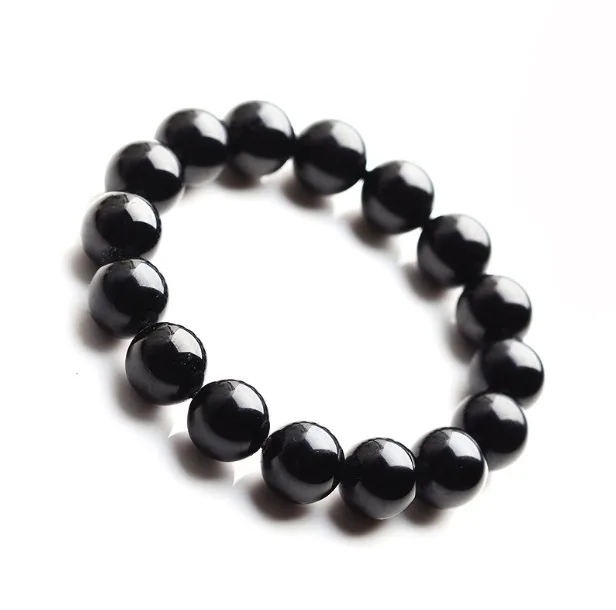Браслет из натурального черного турмалина и кварца с кристаллами|bracelet bracelet|bracelet