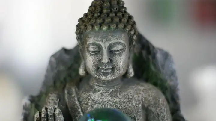 Водное оформление креативный маленький фонтан Fengshui с круглым дизайном Будды |