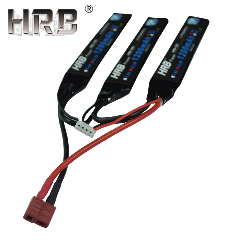 HRB 1200mAh 11,1 V 25C 3S Lipo батарея Tamiya T Deans женский водный Воздушный пистолет электрический RC части мощный Акку для страйкбола пистолет игрушка
