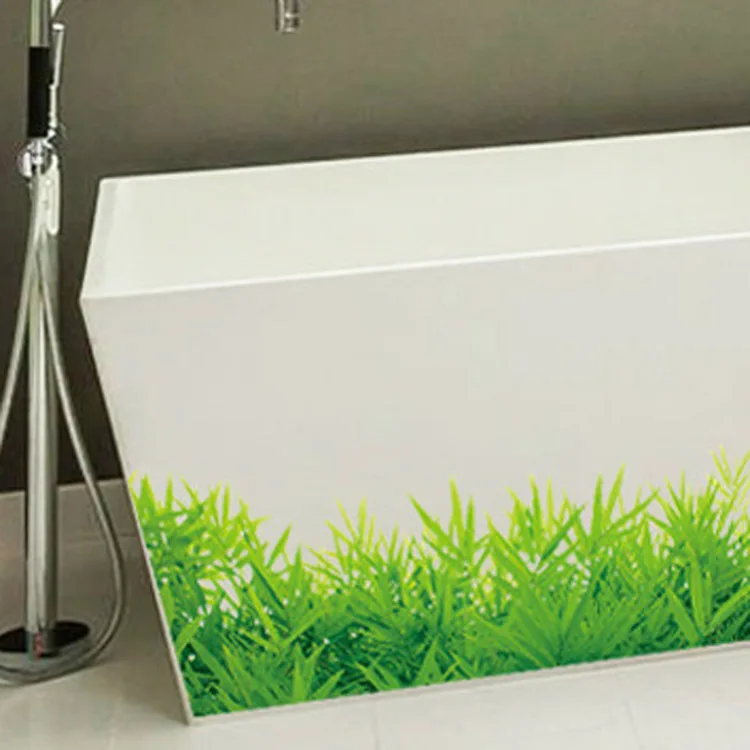 3D свежая зеленая трава Baseboard ПВХ наклейки на плинтус, для детской гостиной, спальни, ванной комнаты, кухни, балкона, домашний декор