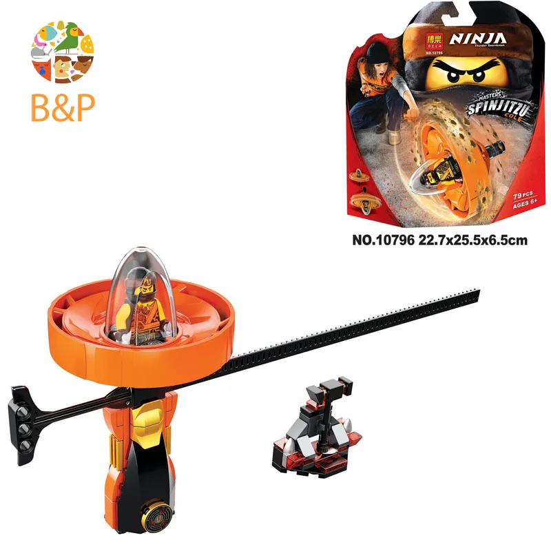 2018 10791-10796 NEW Ninja Series Spin the top Model Building Block Brick Toys For Children compatible 70637-70633 | Игрушки и хобби