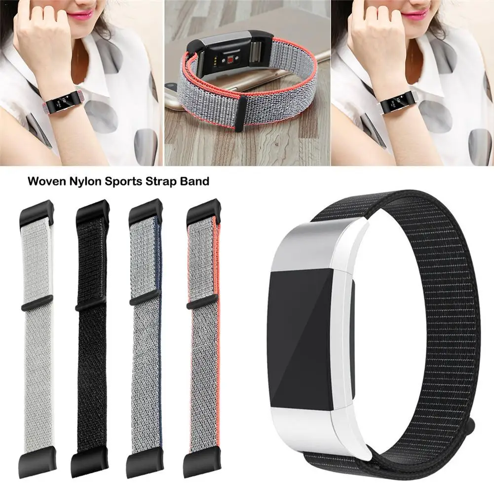 Модный нейлоновый ремешок для часов спортивный Плетеный Fitbit Charge