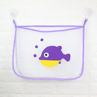 Purple Игрушка для ванной подвесная сетка для хранения игрушек корзина для ванной комнаты для мытья висячий контейнер сетчатая сетка детские игрушки Органайзер - Цвет: Purple