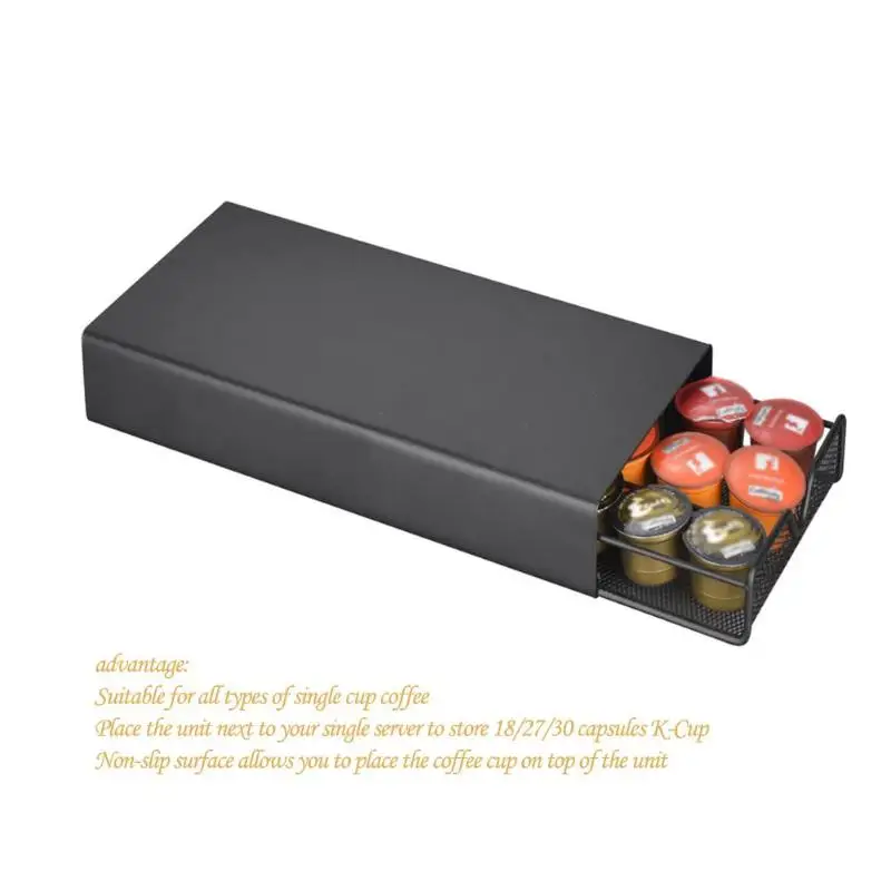 Nespresso ящик хранения 30/40 Nespresso капсулы Кофе Pod держатель стенд кухня металлические полки организации ящик