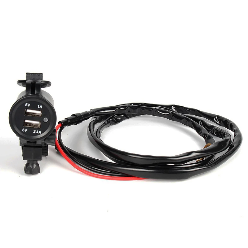 Двойная USB мотоциклетная Зажигалка для автомобильного прикуривателя Зарядное