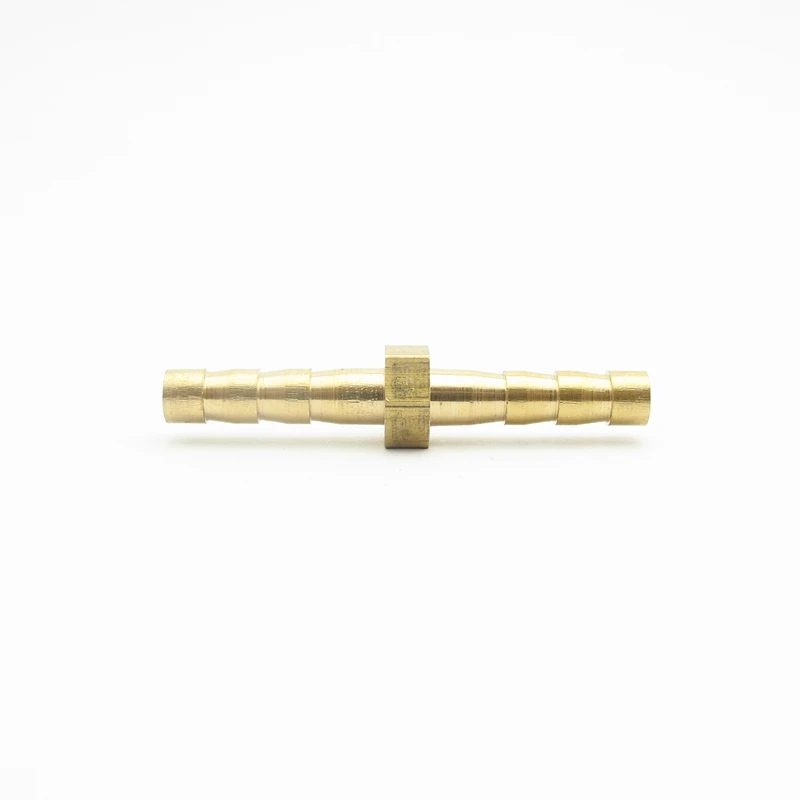 4 мм шланг Барб равный прямой 2 способ Латунь Колючая труба штуцер соединитель