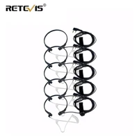5pcs retevis throat mic earpiece ptt headset walkie talkie accessories for baofeng uv 5r uv 82 for kenwood for tyt for puxing