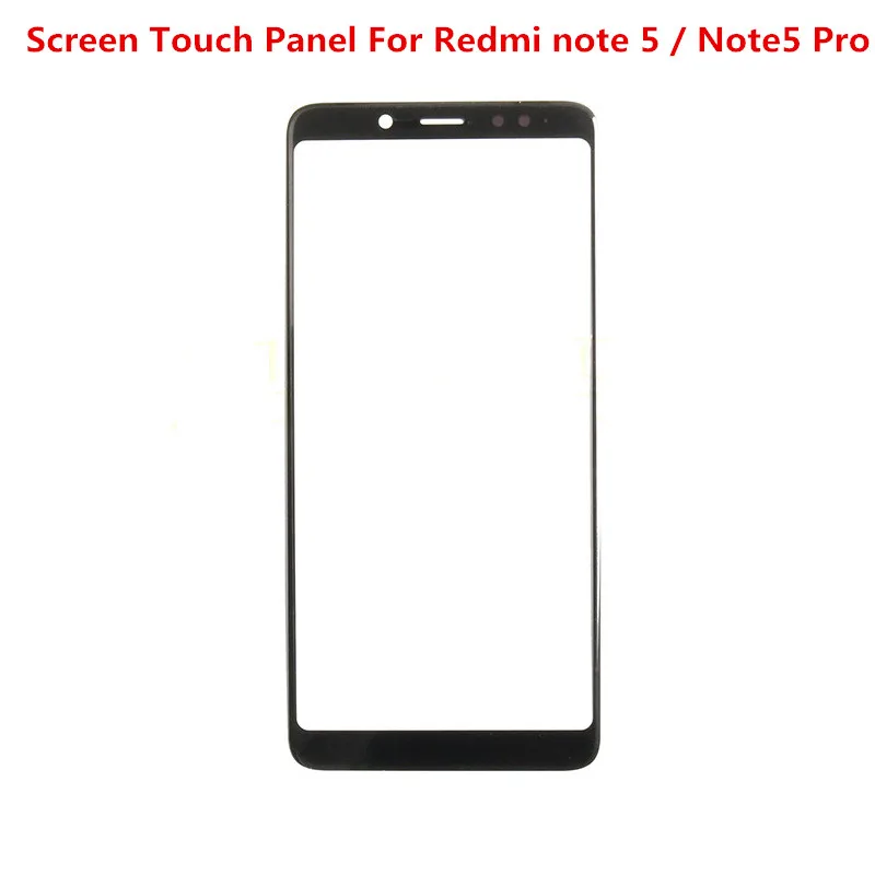 Note5 Pro Сенсорный экран для Xiaomi Redmi Note 5 передняя стеклянная крышка ЖК-экран внешняя панель Объектив телефон запасные части