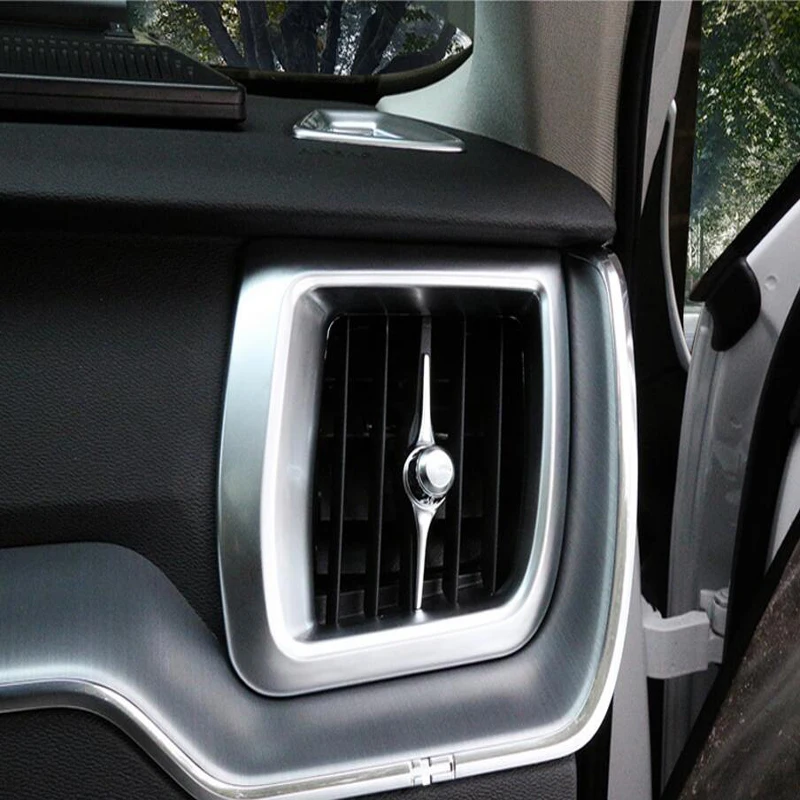 Бесплатная доставка для Volvo XC60 2018 2 шт. матовый серебристый хромированный чехол из