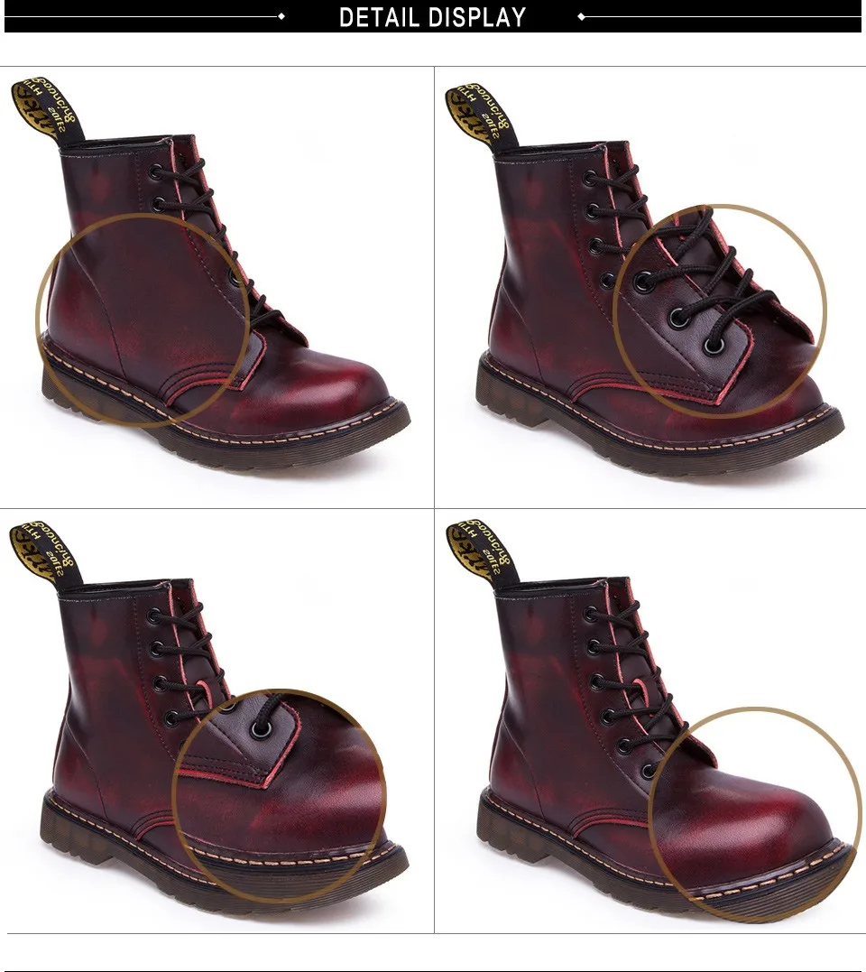 C Genuine leather women martin boots winter warm soft botas feminina female motorcycle ankle fashion mujer | Обувь