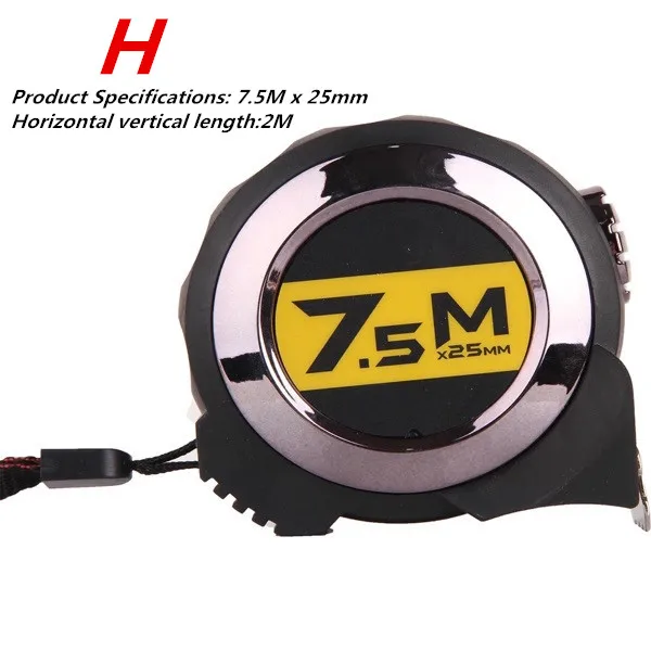 H Высокое качество 2 м 10 м выдвижная лента из нержавеющей стали измерительные ручные инструменты строители домашние инструменты - Цвет: H