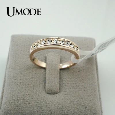 UMODE Топ стразы кольцо для женщин мода обручальное ювелирные изделия Горячие