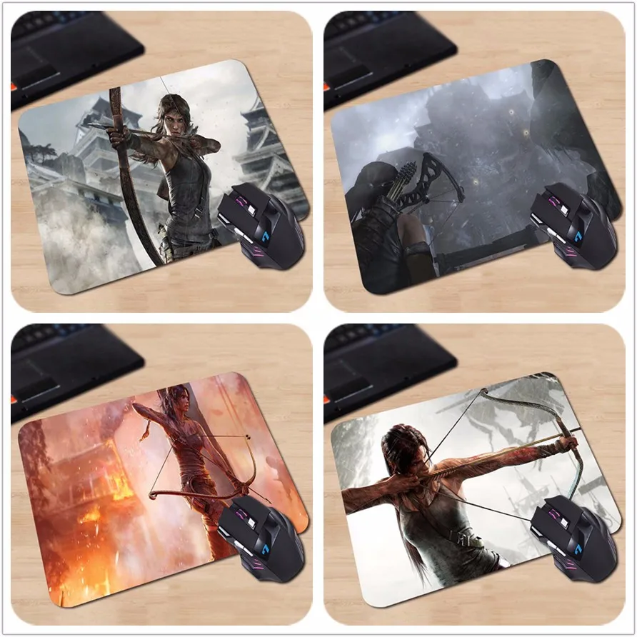 Babaite laracroft с арбалетом tomb raider Лидер продаж Коврик для компьютерной мыши коврики для игровой мыши 18*22 см и 25*29 см