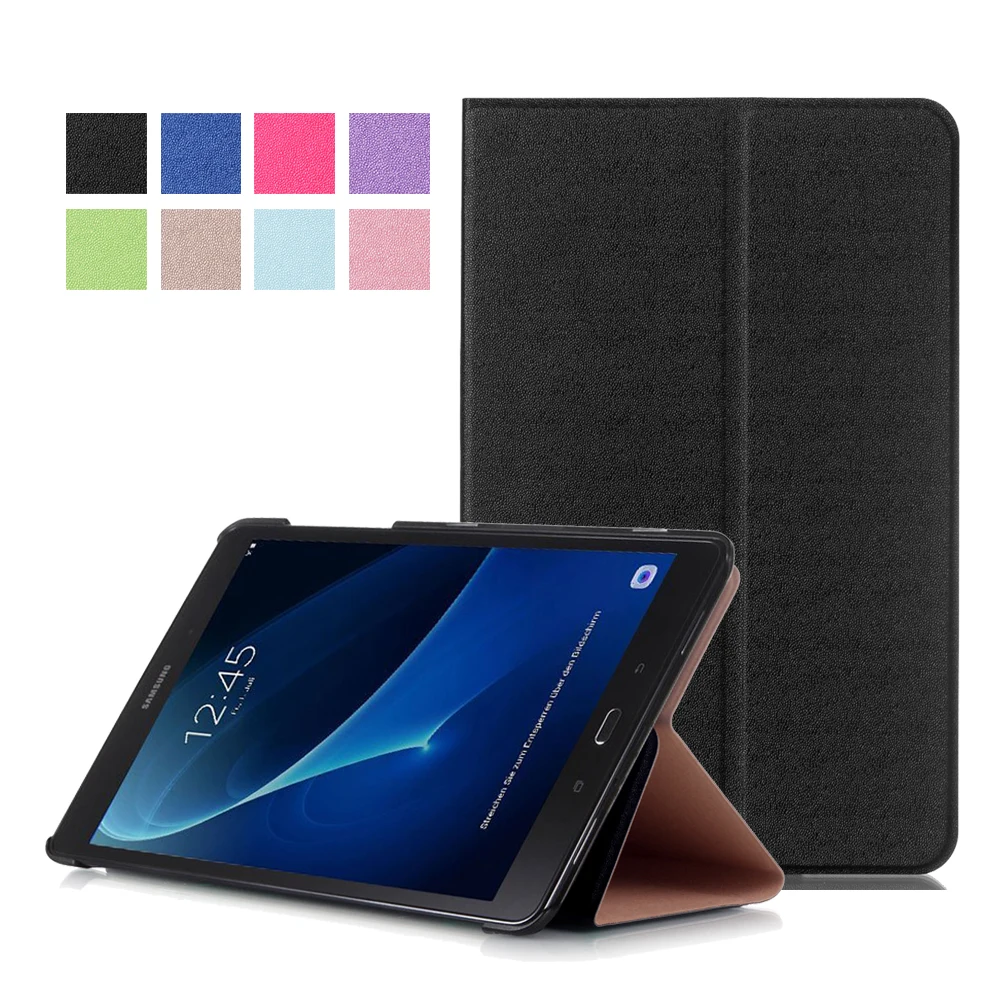 Чехол для Samsung Galaxy Tab A 10 1 2016 T580 T585 откидной подставка ультратонкий складной чехол