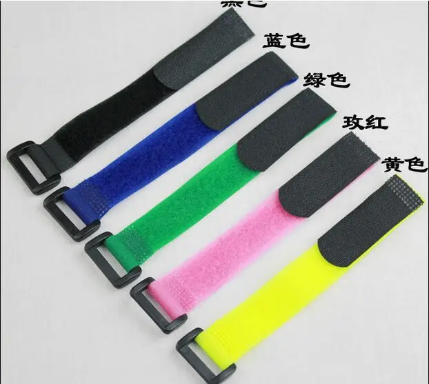 

5pcs/lot 5*50cm loops and hooks elastic nylon Adhesive Fastener Tape tie Sticky Cable Ties Wire Strap cord Wrap Magic Sticky386