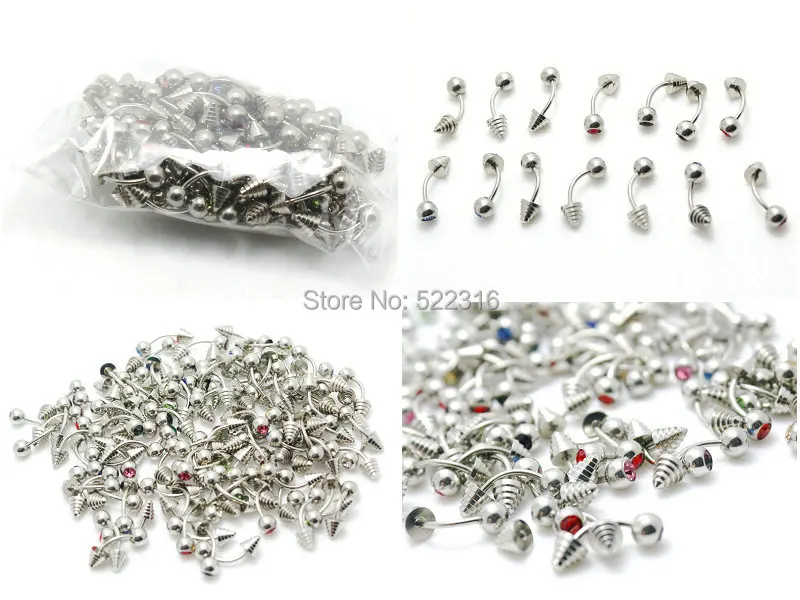 Кольцо для пирсинга из нержавеющей стали 10 шт.|body piercing jewelry|piercing jewelrybody |