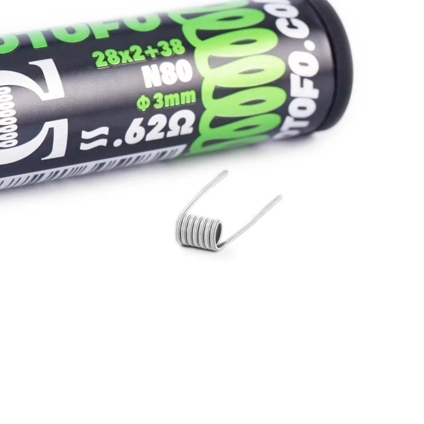 Распродажа! Wotofo Nudge RDA 22 мм Vape атомайзер для электронных сигарет 510 Pin с двойным Плавленым Clapton N80 готовые катушки