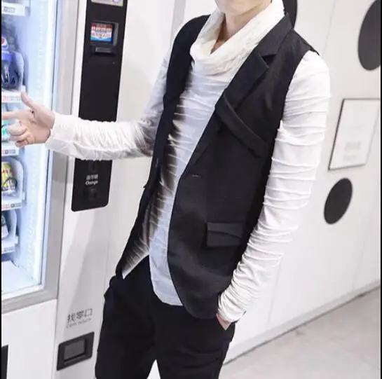 Мужская одежда GD облегающий жилет большого размера в английском стиле