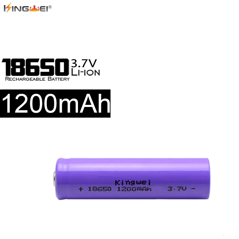 Литий ионный аккумулятор Kingwei 3 7 в 1200 мАч 4 шт./лот|battery lithium|battery 18650li-ion battery |