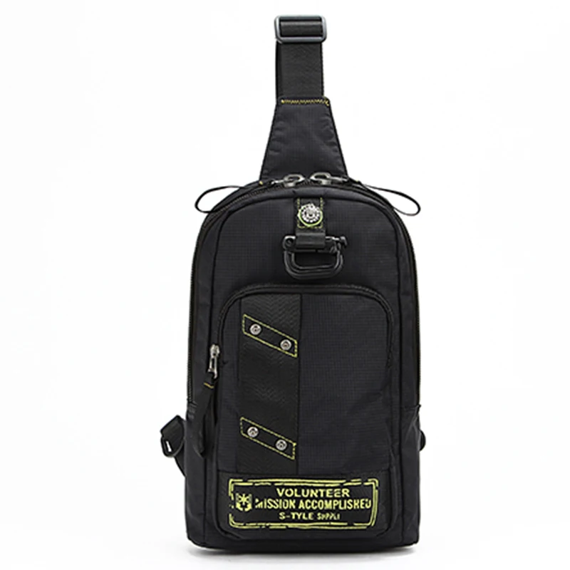 

New Men Chest Back Pack Travel Shoulder Messenger Bags High Quality Male Casual Waterproof Oxford Sling Day Pack Cross Body Bag