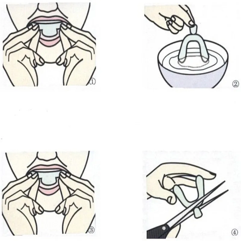 Силиконовые регулируемые ротовые термоформы для отбеливания зубов|Чистящие