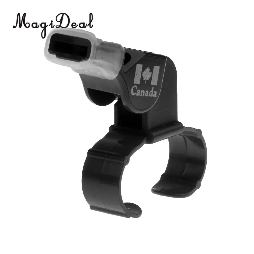 MagiDeal 1Pcs Plastic Derby Skate/Football/Sport Referee Finger Mouth Grip Whistle Black Vintage Plastic Whistle for Kayaking