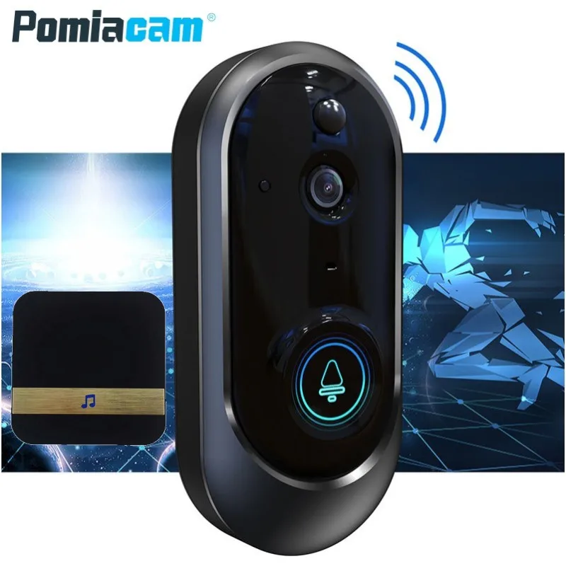 

IP-звонок Дверной умный беспроводной с поддержкой Wi-Fi, 720P, M108