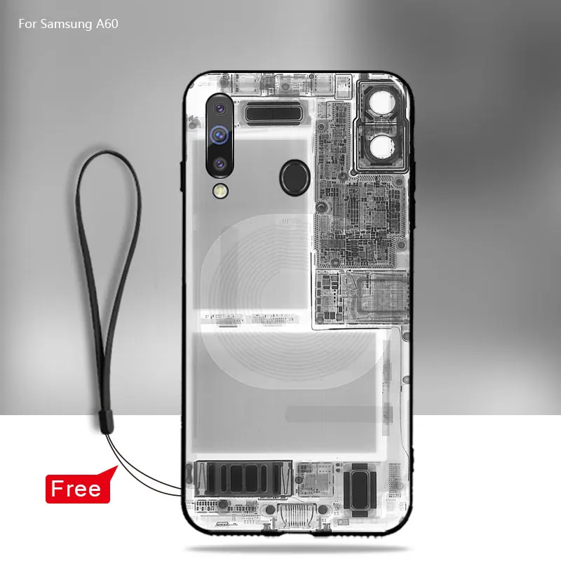Модный крутой чехол для Samsung a40 a60 a70 Мягкая силиконовая задняя крышка из ТПУ