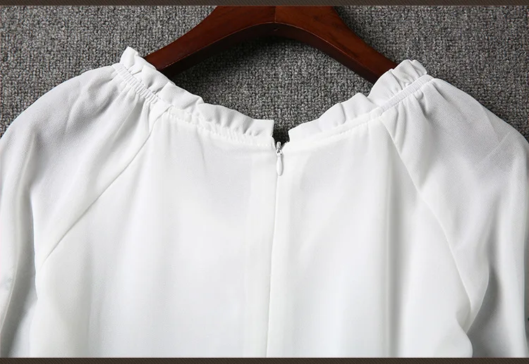 WKOUD женское шифоновое платье с вышивкой новинка 2017 лоскутное мини-платье