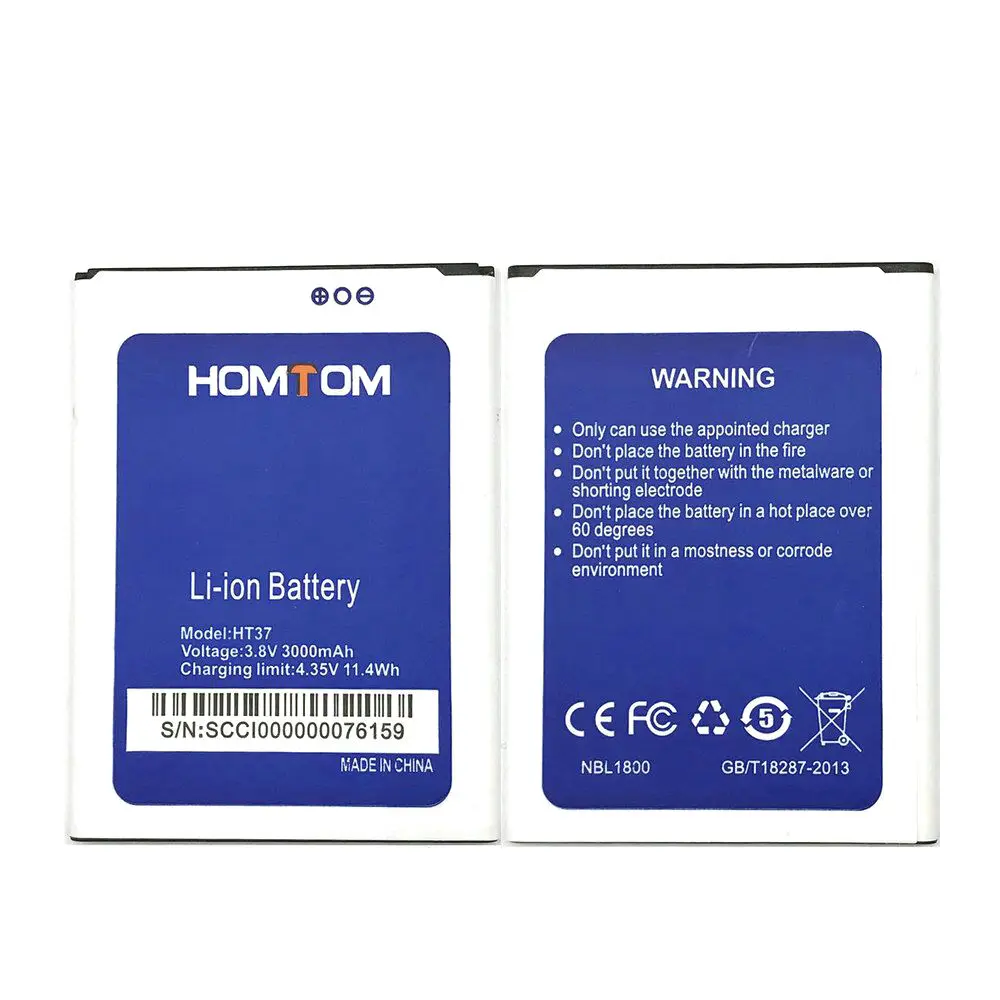 1 шт. новый высококачественный Homtom HT37 Аккумулятор для Pro мобильный телефон в