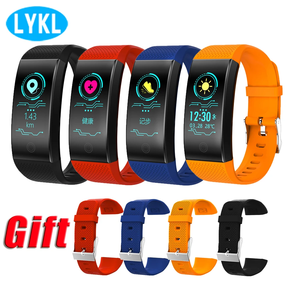 LYKL QW18 умный Браслет монитор сердечного ритма IP68 водонепроницаемый цветной экран