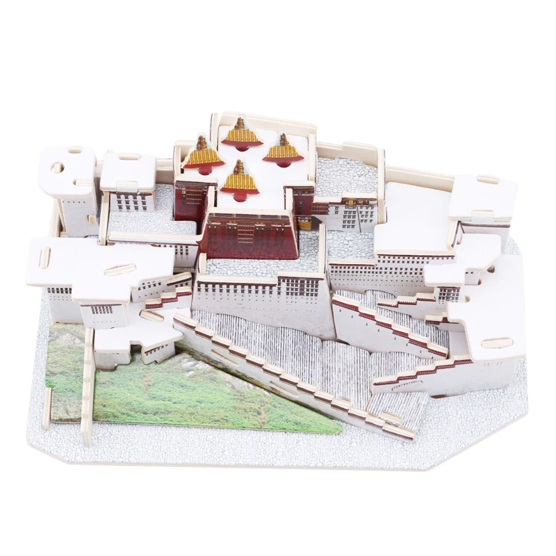 Новые детские DIY 3D головоломки модель строительная образовательная деревянная