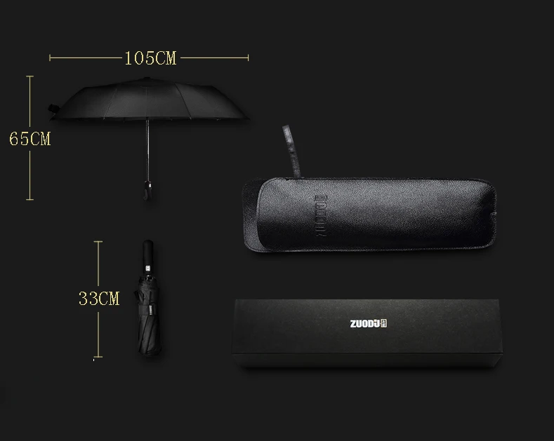 Автоматический зонт для мужчин и женщин деловой солнечный дождливый складной