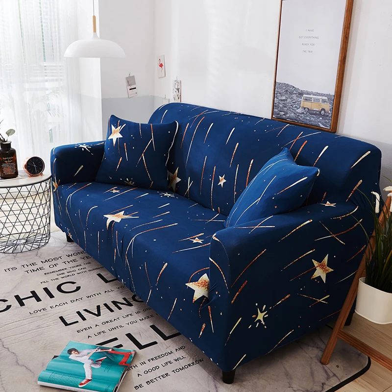 Чехол для дивана эластичное покрывало с плотным плетением полноразмерное