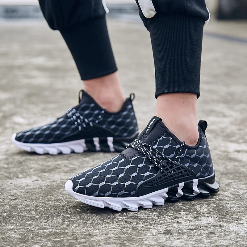 Fashion casual Wear resistant shoes men's with mesh lightweight breathable wear lace up | Обувь