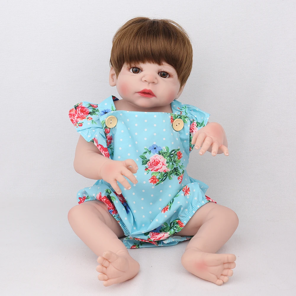 Кукла Reborn Baby 22 дюйма мягкая силиконовая 55 см подарок на день рождения для детей