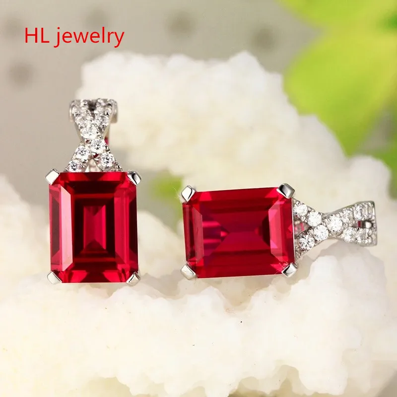 5.51ct синтетический красный корунд 7x9 мм геометрические ювелирные изделия из