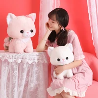 1pc 3040cm kawaii sitting cat plush soft pillow cute stuffed animal toys doll for kid valentines birthday gift present